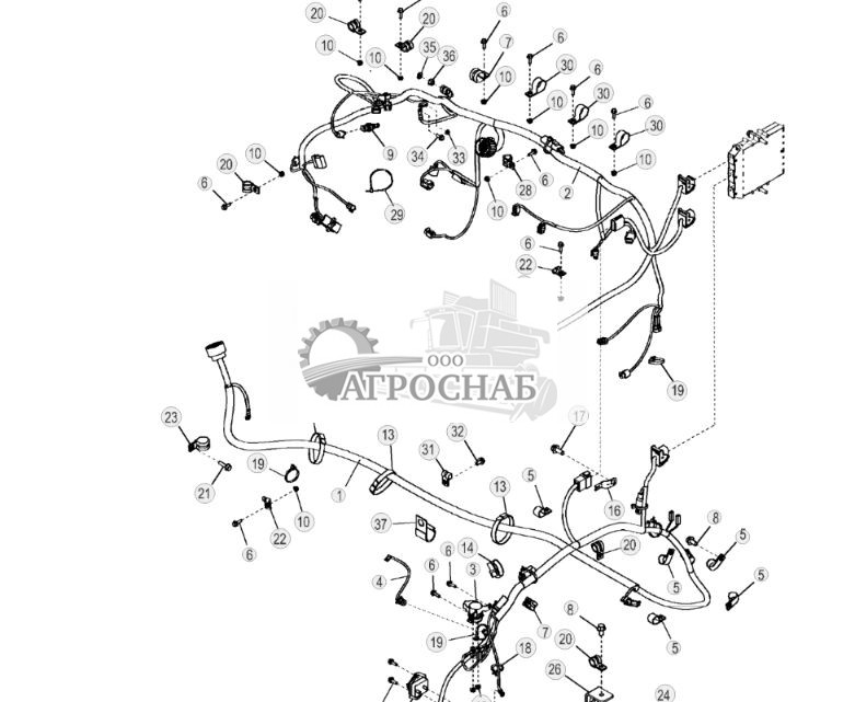 Жгуты проводов двигателя, 6090HDW01 - ST767707 401.jpg